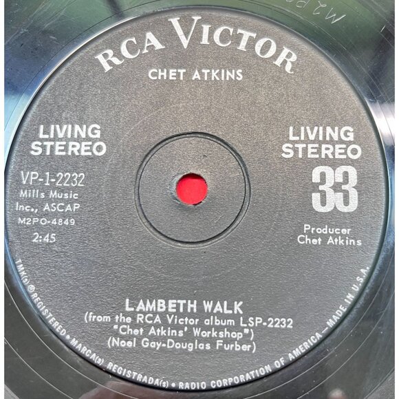 Chet Atkins Jukebox Compact 33 Country Lambeth Walk / In a Little Spanish Town - Picture 2 of 6